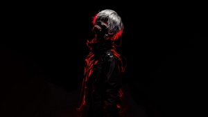 Tokyo Ghoul, Ken Kaneki, Anime, Ai, Artwork, Digital Art, Dark, Animals, 4K wallpaper