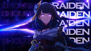 Raiden Shogun, Genshin Impact, 4K wallpaper