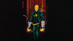 Iron Fist, Superheroes, Artwork, Minimalism, Art, Digital Art, 4K wallpaper