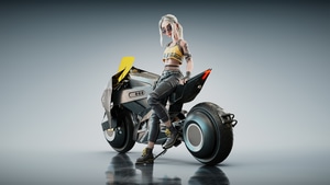 Artist, Artwork, Ai, Digital Art, Biker, Artstation, 4K wallpaper
