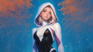 Gwen Stacy, Superheroes, Artwork, Ai, Digital Art, 4K wallpaper