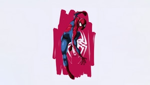 Spiderman, Superheroes, Artwork, Art, White, Digital Art, Pixiv, 4K wallpaper