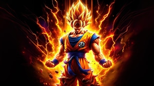 Goku, Artwork, Anime, Ai, Digital Art, Art, Artist, Deviantart, 4K wallpaper