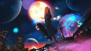 Anime Girl, Anime, Artist, Artwork, Digital Art, 4K wallpaper