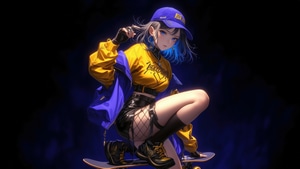 Artist, Artwork, Art, Digital Art, Ai, Skateboard, 4K wallpaper