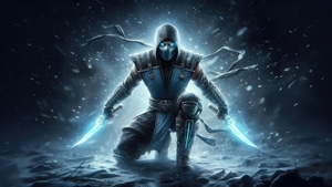 Sub Zero, Mortal Kombat, Games, Artwork, Art, Digital Art, Ai, Video Games, 4K wallpaper