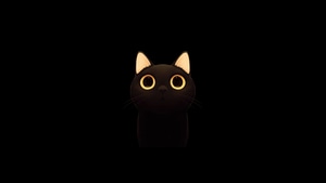 Cat, Minimalism, Minimalist, Dark, Black, Artist, Artwork, Digital Art, 4K wallpaper