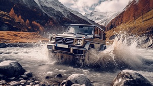 Mercedes-Benz AMG G 63, Off-Road SUV, G Wagon, AI art, 4K wallpaper
