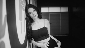 Girls, Monochrome, Black And White, Model, 4K wallpaper