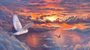 Birds, Artist, Artwork, Digital Art, Artstation, 4K wallpaper