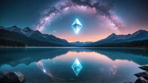 Manipulation, Aurora, Nature, Reflection, Artist, Artwork, Digital Art, Deviantart, 4K wallpaper