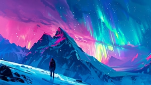 Northern Lights, Nature, Aurora, Artwork, Artist, Digital Art, Ai, 4K wallpaper