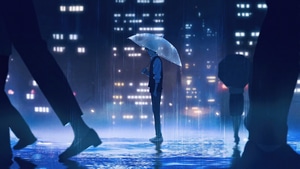 Alone, Umbrella, Boy, Artist, Artwork, Digital Art, Anime, 4K wallpaper