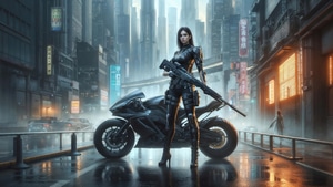 Artist, Art, Digital Art, Ai, Bike, Artwork, Deviantart, 4K wallpaper