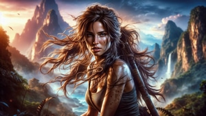 Lara Croft, Games, Ai Girls, Ai, Artist, Artwork, Digital Art, Deviantart, 4K wallpaper