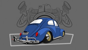 Volkswagen, Beetle, Minimalism, Minimalist, Cars, Behance, 4K wallpaper