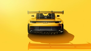 Porsche, Porsche 911, Yellow, Minimalism, Minimalist, 2024 Cars, Cars, Behance, 4K wallpaper
