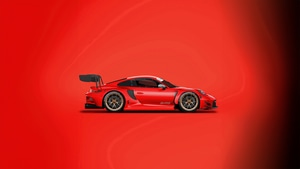 Porsche 911, Porsche, Cars, Red, Minimalism, Minimalist, Artist, Artwork, Digital Art, Behance, 4K wallpaper