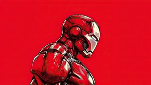 Iron Man, Superheroes, Artwork, Digital Art, Red, 4K wallpaper