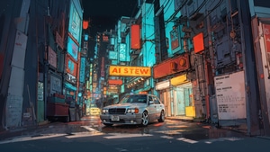 Mercedes, Cars, Artist, Artwork, Digital Art, 4K wallpaper