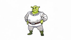 Shrek, Cartoons, Minimalism, Minimalist, White, Artist, Artwork, Digital Art, 4K wallpaper