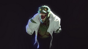 Crocodile, Superheroes, Artwork, Digital Art, Dark, 4K wallpaper