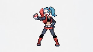 Harley Quinn, Supervillain, Superheroes, 8 Bit, Artist, Artwork, Digital Art, 4K wallpaper
