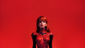 Neon Genesis Evangelion, Asuka Langley Soryu, Anime Girl, Anime, Artist, Artwork, Digital Art, Red, Minimalism, Minimalist, 4K wallpaper