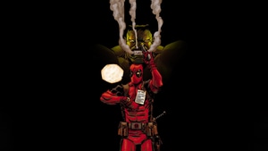 Deadpool, Hulk, Superheroes, Artwork, Digital Art, 4K wallpaper