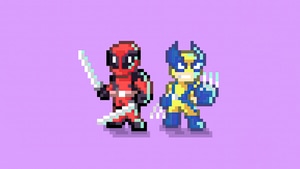 Deadpool And Wolverine, Deadpool 3, Wolverine, Deadpool, Superheroes, Artwork, Digital Art, Minimalism, Artstation, 4K wallpaper