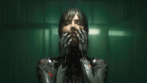 Cyberpunk, Rain, Robot, Artist, Artwork, Digital Art, Artstation, 4K wallpaper