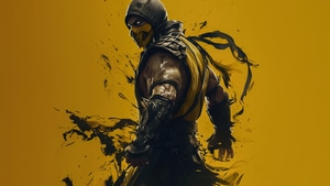 Scorpion, Mortal Kombat, Games, Artwork, Digital Art, Video Games, Ai, 4K wallpaper