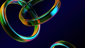 Rings, Abstract design, Dark blue, Asus, Stock, 4K wallpaper