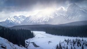 Winter, Snow, Landscape, Nature, Mountains, 4K wallpaper