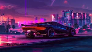 Delorean, Artist, Artwork, Digital Art, Ai, Deviantart, 4K wallpaper