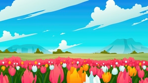 Tulip, Flowers, Artist, Artwork, Digital Art, 4K wallpaper