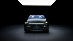 Mercedes-Benz EQS 580 4MATIC AMG Line, 2024, Dark background, 4K wallpaper
