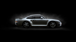 Porsche 959, Porsche, Cars, Dark, Black, Behance, 4K wallpaper