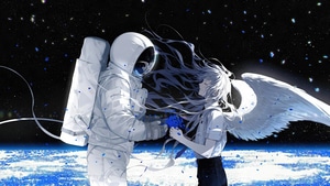 Anime Girl, Anime, Astronaut, Artist, Artwork, Digital Art, 4K wallpaper