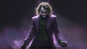 Joker, Supervillain, Superheroes, Digital Art, Ai, Artstation, 4K wallpaper
