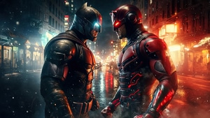 Batman, Daredevil, Superheroes, Artwork, Art, Digital Art, Ai, 4K wallpaper