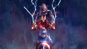 Iron Man, Thor, Captain America, Superheroes, Artwork, Art, Digital Art, Deviantart, 4K wallpaper