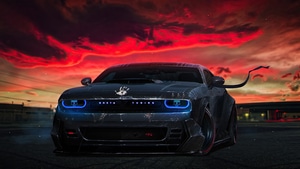 Dodge Challenger, Dodge, Cars, Behance, 4K wallpaper
