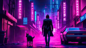 Keanu Reeves, John Wick, Movies, Artwork, Digital Art, Ai, Deviantart, 4K wallpaper