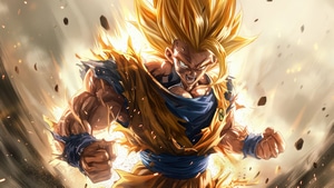 Goku, Dragon Ball, Anime, Artwork, Digital Art, Ai, Artist, Deviantart, 4K wallpaper