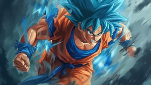 Goku, Dragon Ball, Anime, Artwork, Digital Art, Ai, Artist, Deviantart, 4K wallpaper
