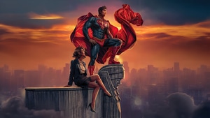 Superman, Lois Lane, Superheroes, Artwork, Digital Art, 4K wallpaper