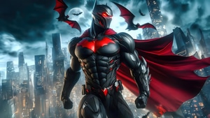 Batman Beyond, Batman, Superheroes, Artwork, Digital Art, Ai, 4K wallpaper