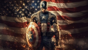 Captain America, Superheroes, Artwork, Digital Art, Ai, 4K wallpaper