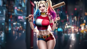 Harley Quinn, Superheroes, Artwork, Digital Art, Deviantart, Ai, 4K wallpaper